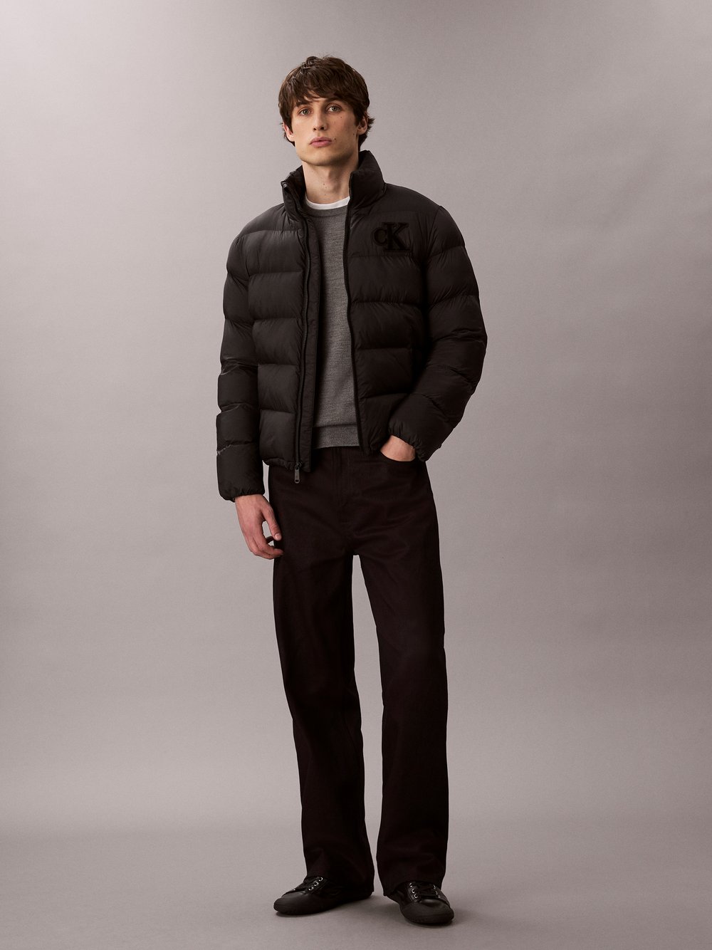 Thumbnail - Calvin Klein Jeans Steppjacke Herren Polyamid schwarz, XXL