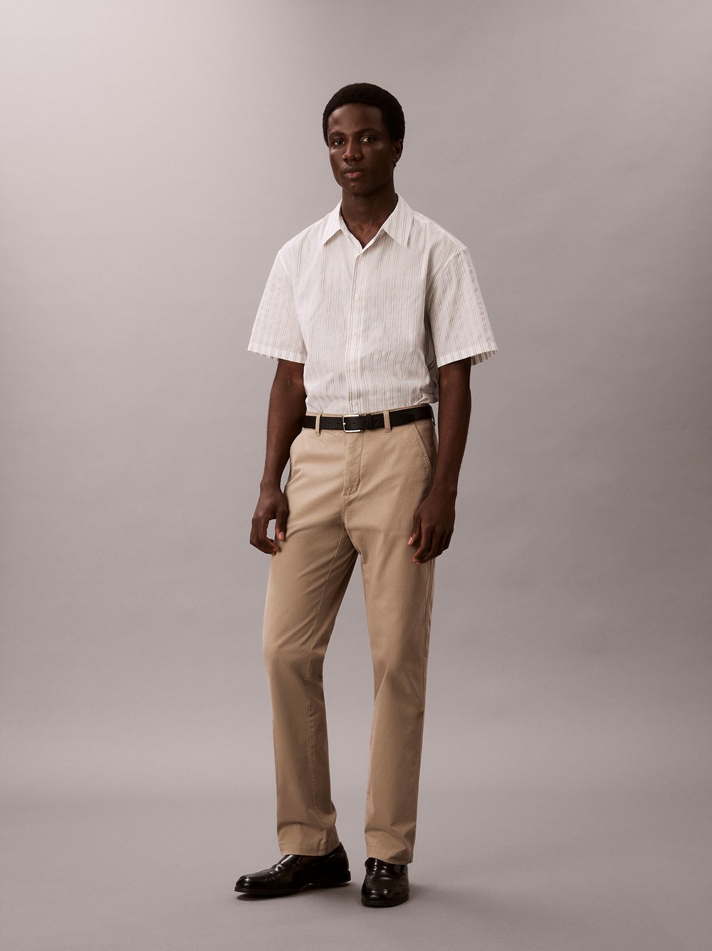 Calvin Klein Jeans Chino Herren Baumwolle beige, 30-32