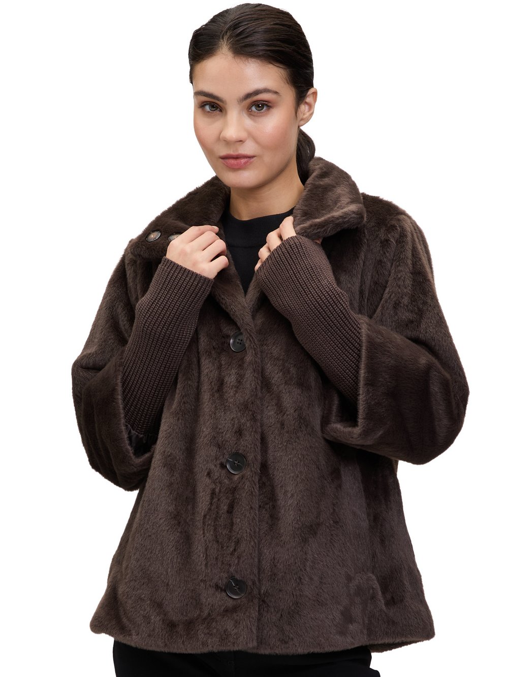 Betty Barclay Kunstfelljacke Damen braun, 44