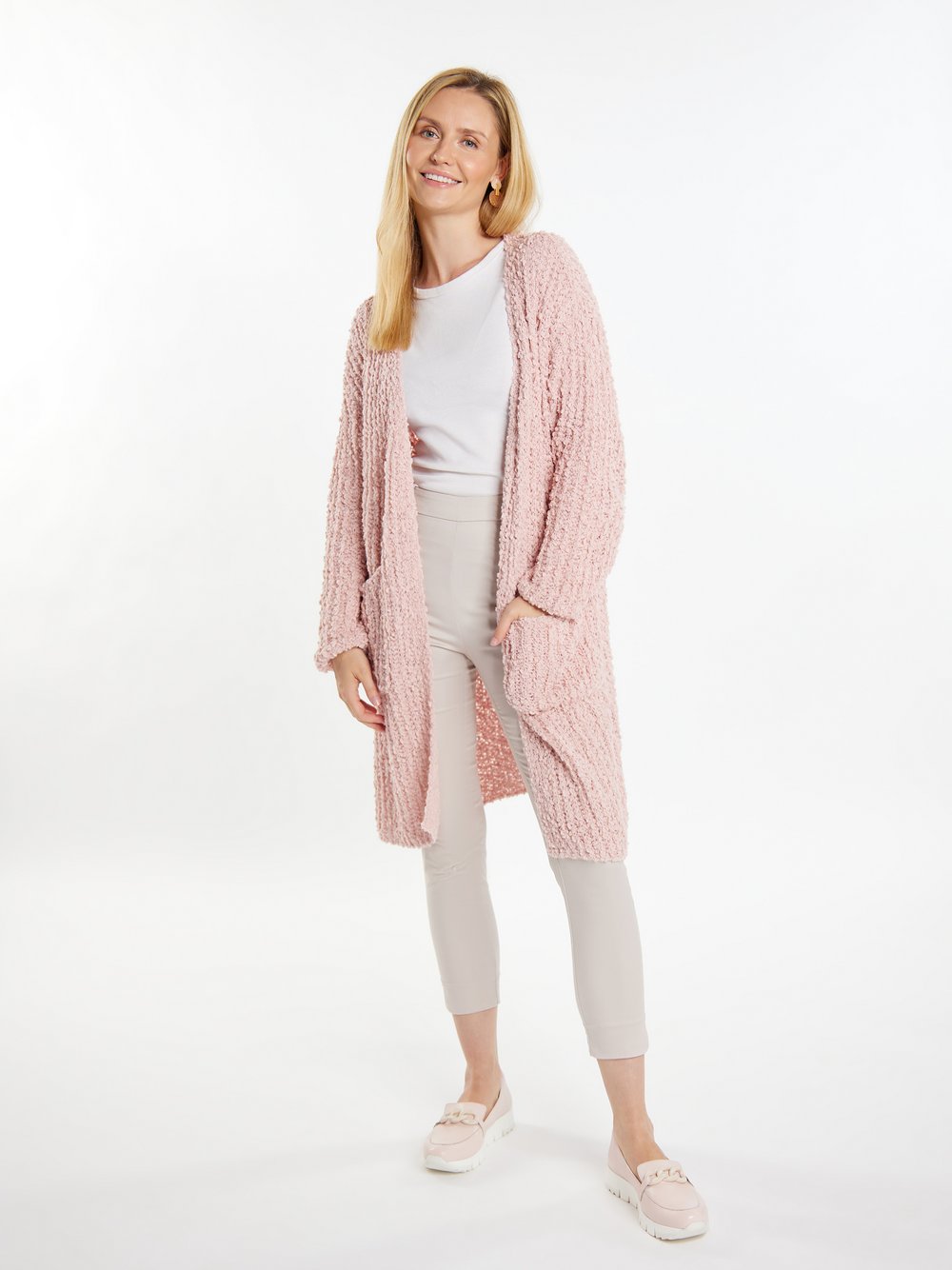 Usha Strickcardigan Damen rosa, XL/XXL