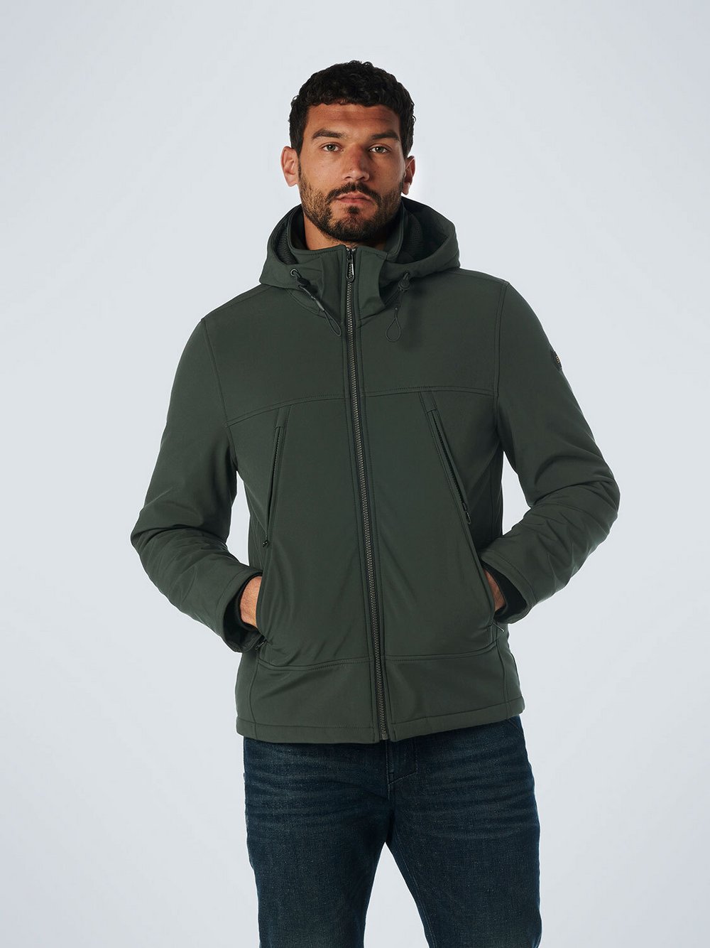 No Excess Softshell-Jacke Herren grün, S