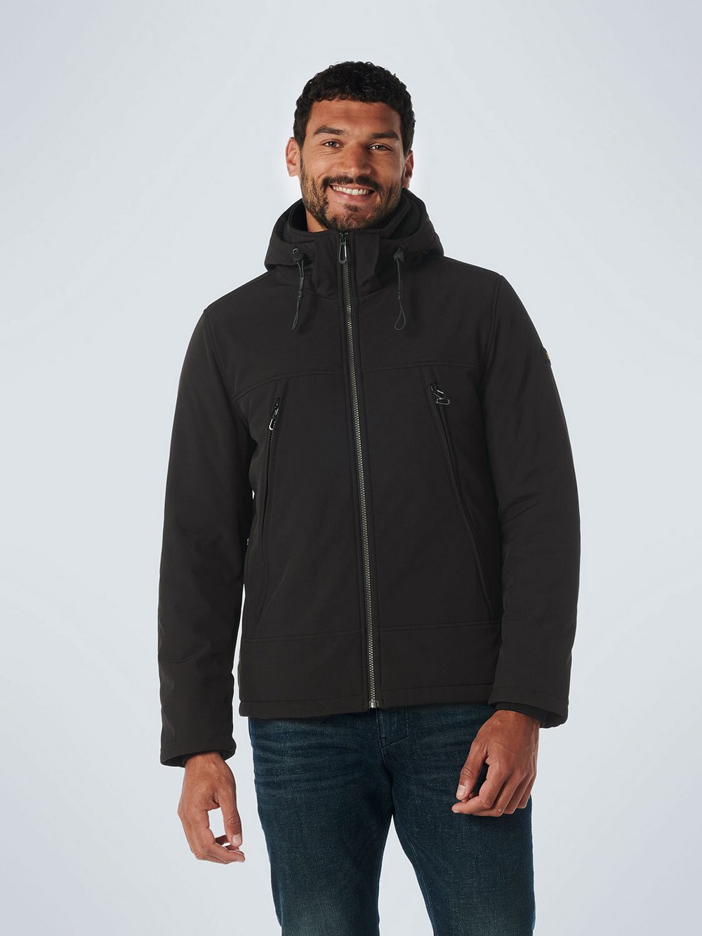 No Excess Softshell-Jacke Herren schwarz, S