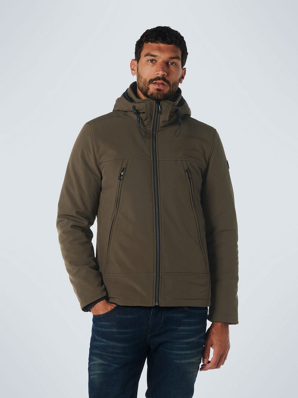 No Excess Softshell-Jacke Herren braun, S