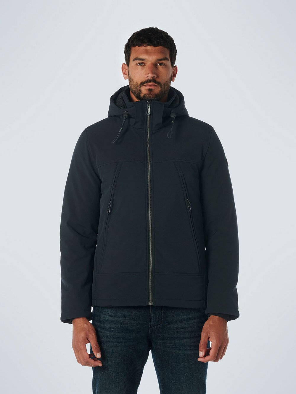 No Excess Softshell-Jacke Herren blau, L