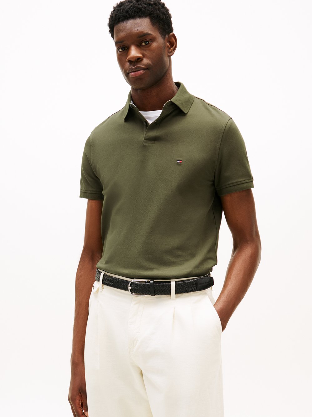Tommy Hilfiger Poloshirt Herren Baumwolle grün, XXL