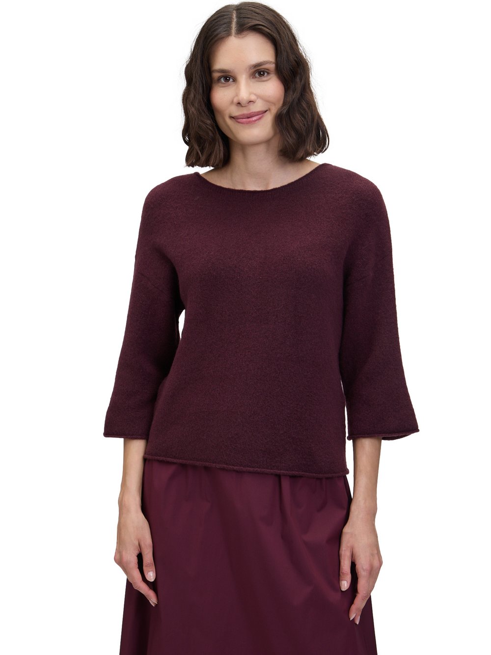 Robe Légère Strickpullover mit Wollanteil Damen Wolle lila, L