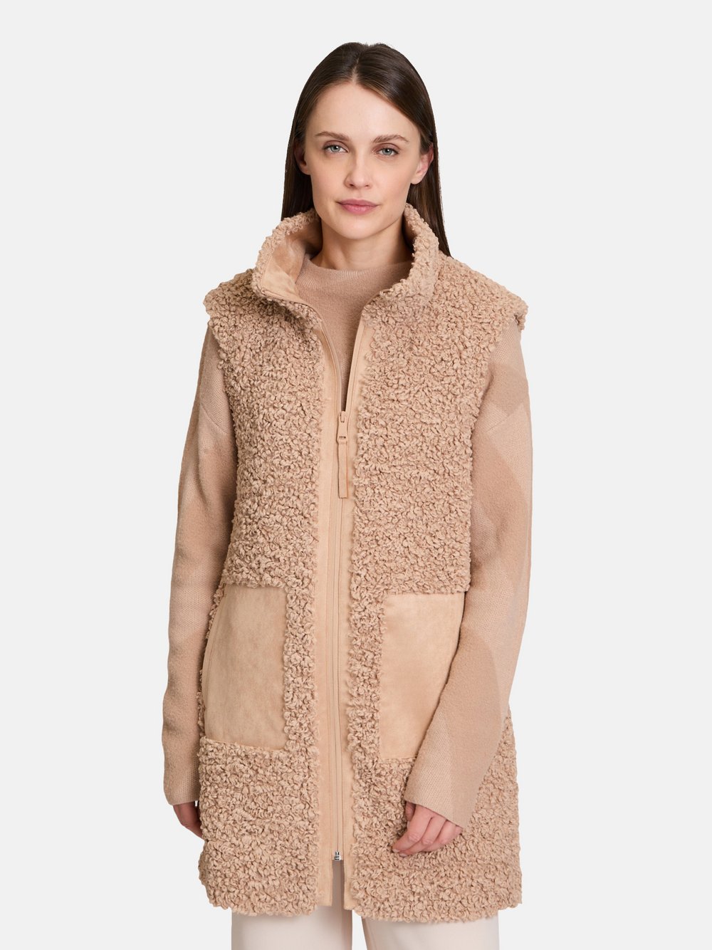 Betty & Co Kunstfell-Weste Damen beige, 36