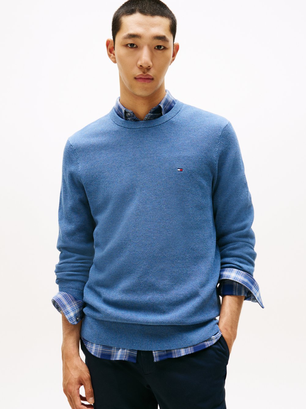 Tommy Hilfiger Pullover Herren Baumwolle blau, S