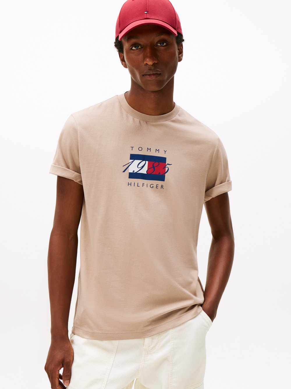 Thumbnail - Tommy Hilfiger T-Shirt Herren Baumwolle mehrfarbig bedruckt, XXL