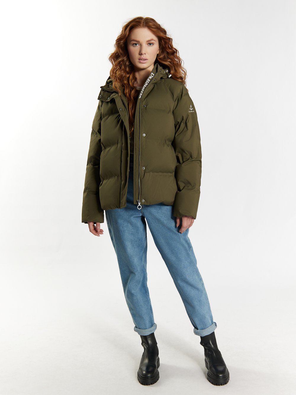 Dreimaster Winterjacke mit Wattierung Damen grün, L