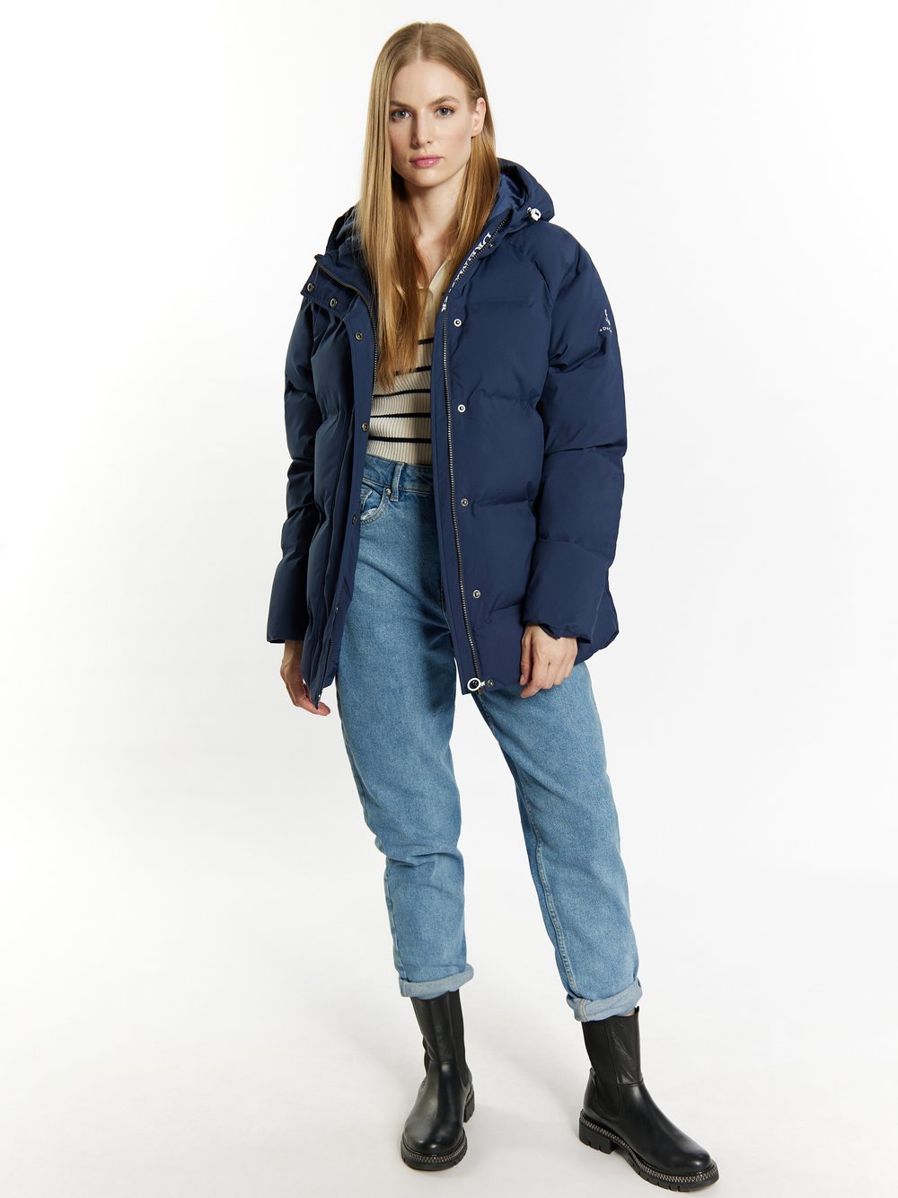 Dreimaster Winterjacke mit Wattierung Damen blau, XS