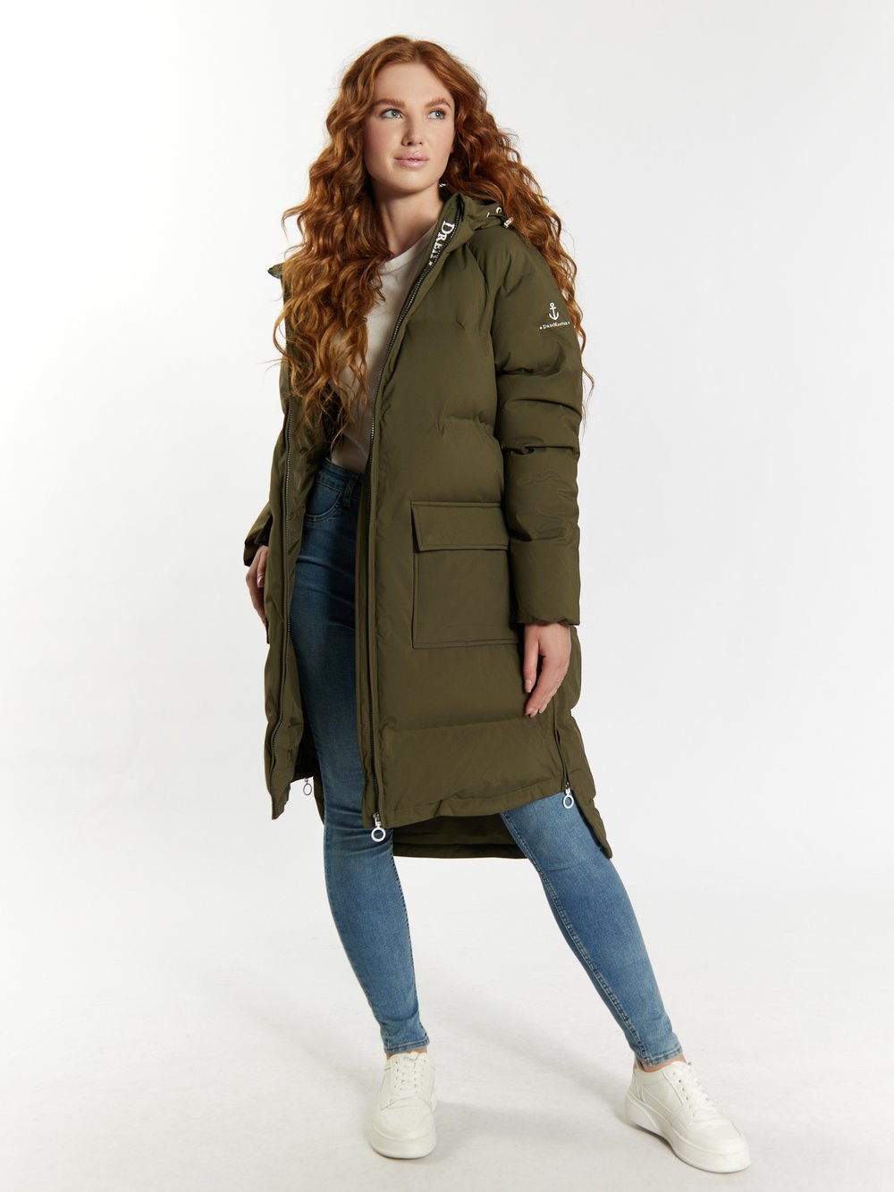 Dreimaster Winterjacke mit Wattierung Damen grün, L