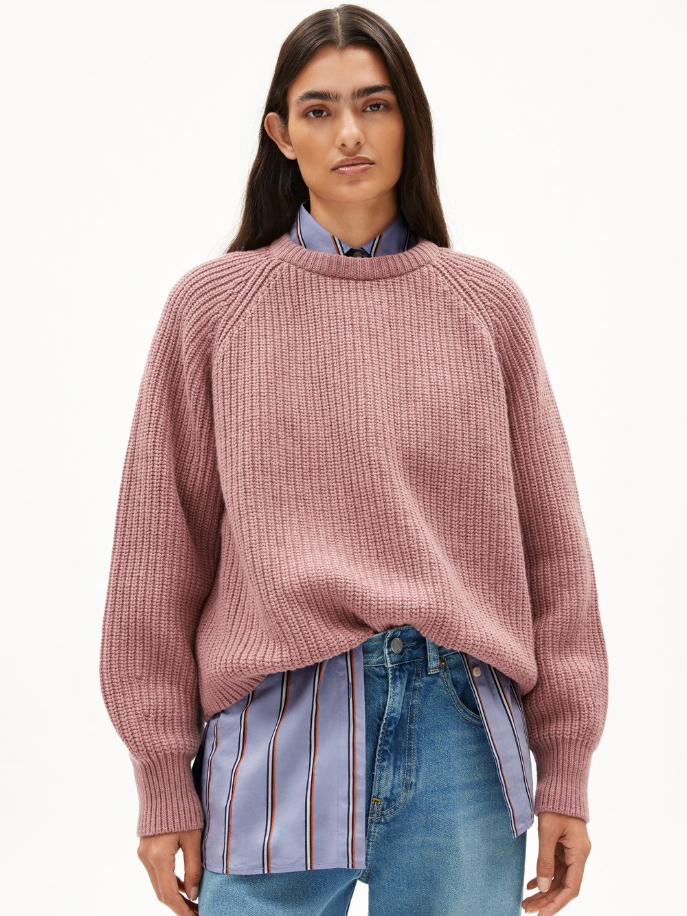 Thumbnail - ARMEDANGELS Strickpullover Damen Wolle mehrfarbig, L