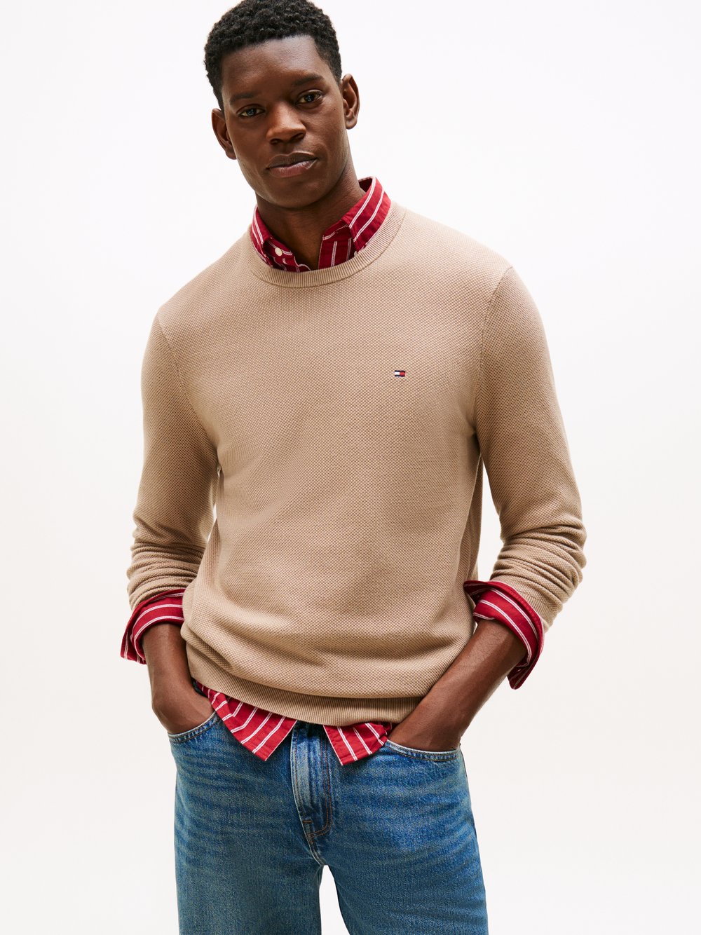 Tommy Hilfiger Pullover Herren Baumwolle mehrfarbig, M