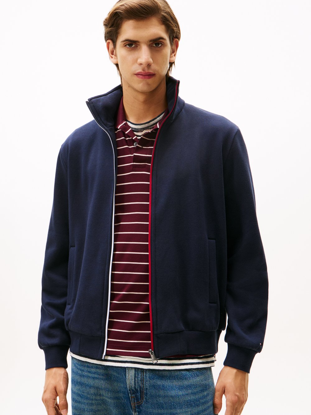 Thumbnail - Tommy Hilfiger Sweatjacke Herren Baumwolle blau, L