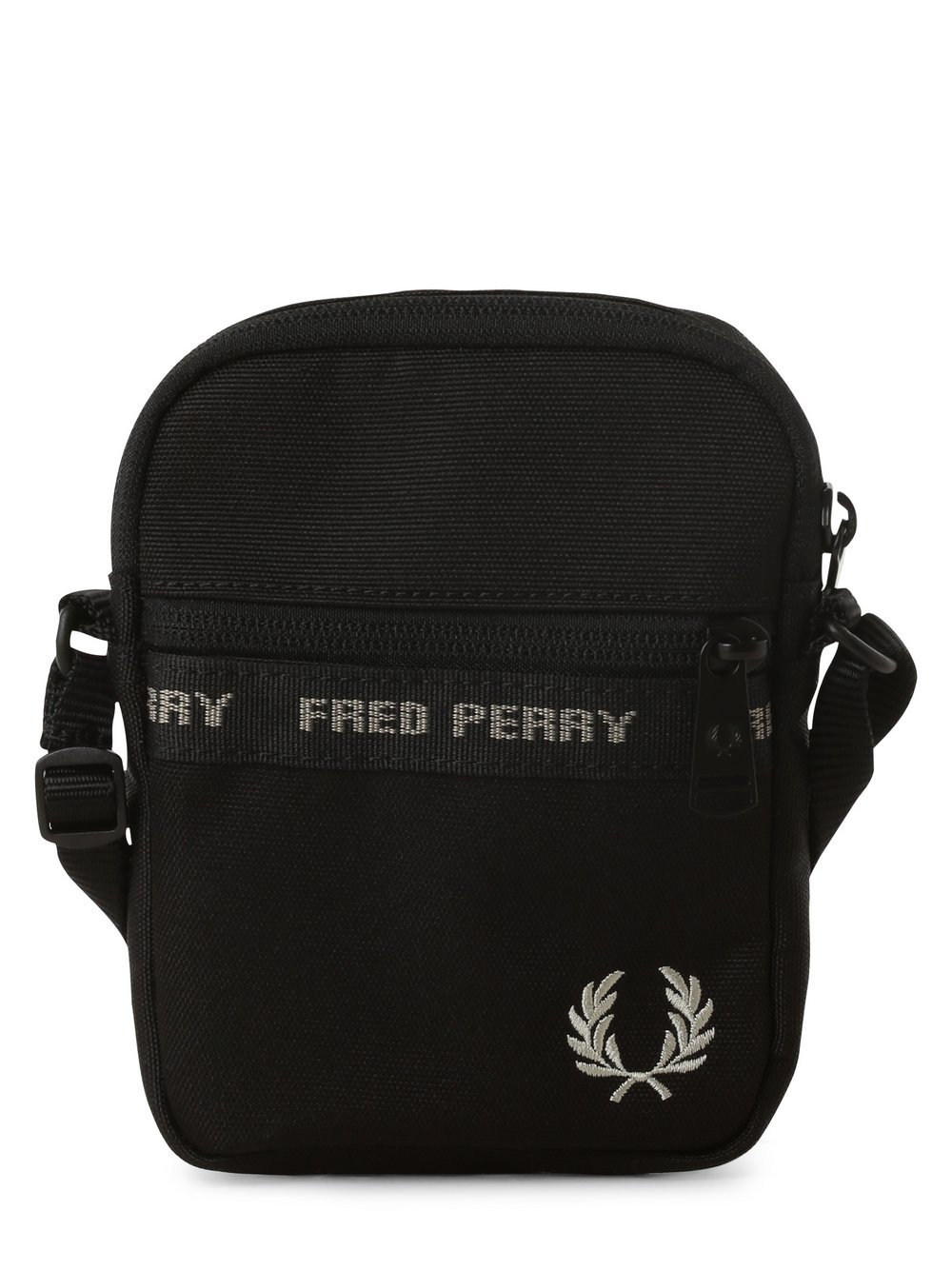 Fred Perry Męska torba na ramię Mężczyźni Sztuczne włókno czarny jednolity, ONE SIZE