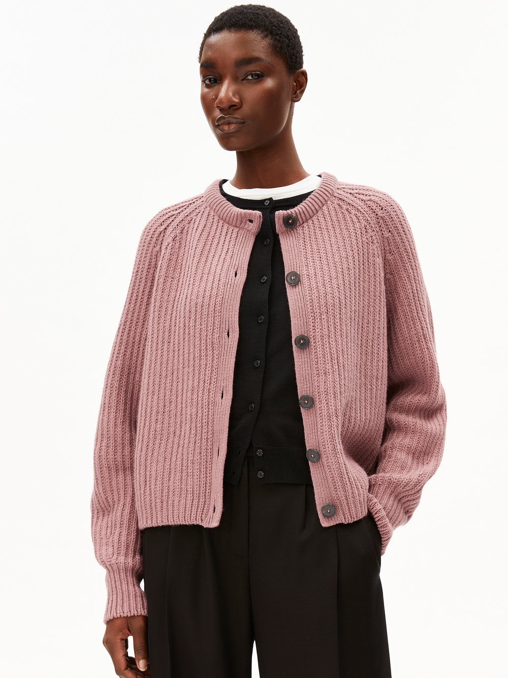 ARMEDANGELS Strickjacke Damen Baumwolle mehrfarbig, XS