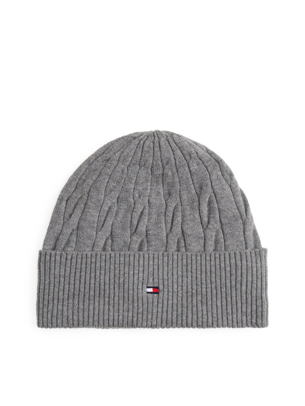 Thumbnail - Tommy Hilfiger Wollmütze Herren Wolle grau, ONE SIZE