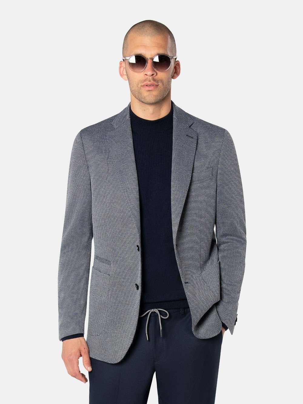 Benvenuto Anzugsakko Herren Modern Fit mehrfarbig meliert, 56