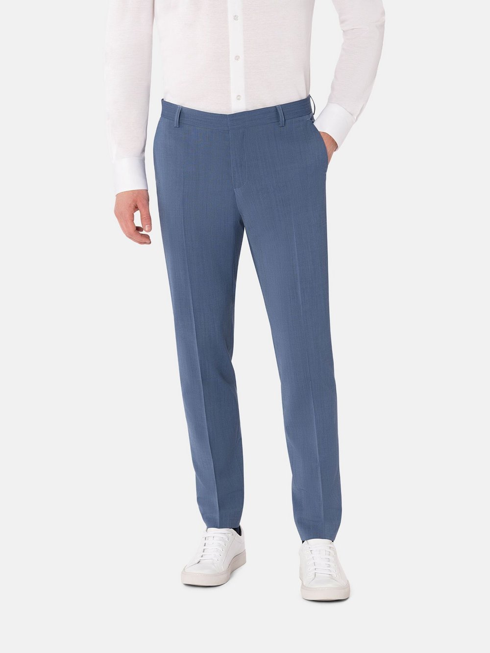 Thumbnail - Benvenuto Anzughose Herren blau meliert, 46