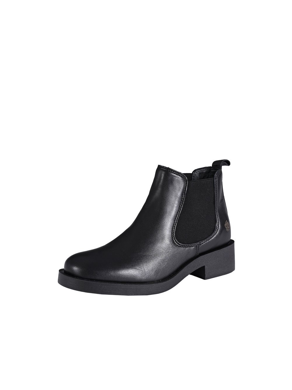 Apple of Eden Chelsea-Boots Damen Leder schwarz, 41