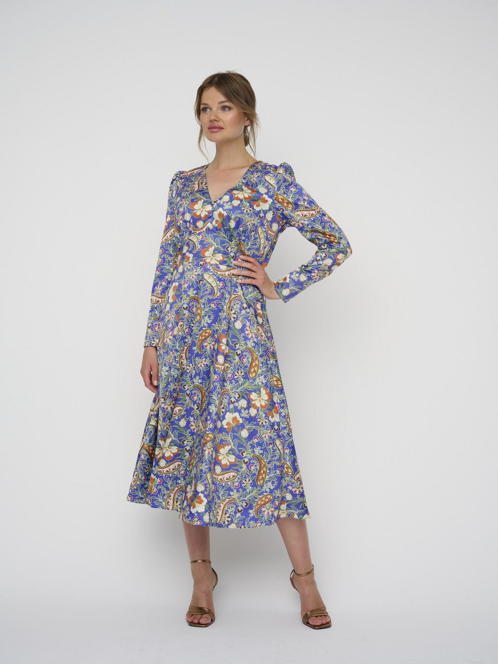 Kleo Abendkleid Damen mehrfarbig gemustert, 36