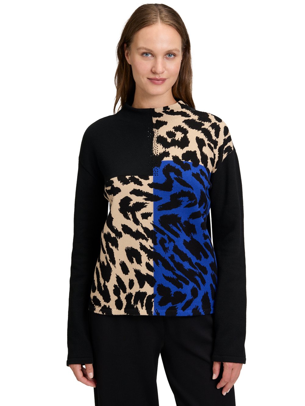 Betty Barclay Strickpullover Damen Feinstrick mehrfarbig gemustert, 38