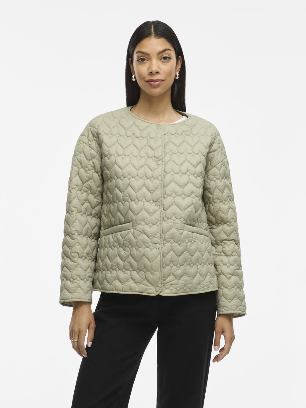 Vila Steppjacke Damen Polyamid grün, 42