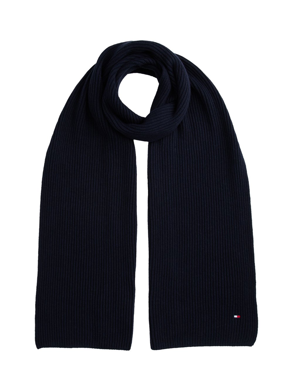 Tommy Hilfiger Schal mit Cashmere-Anteil Herren Schurwolle blau, ONE SIZE