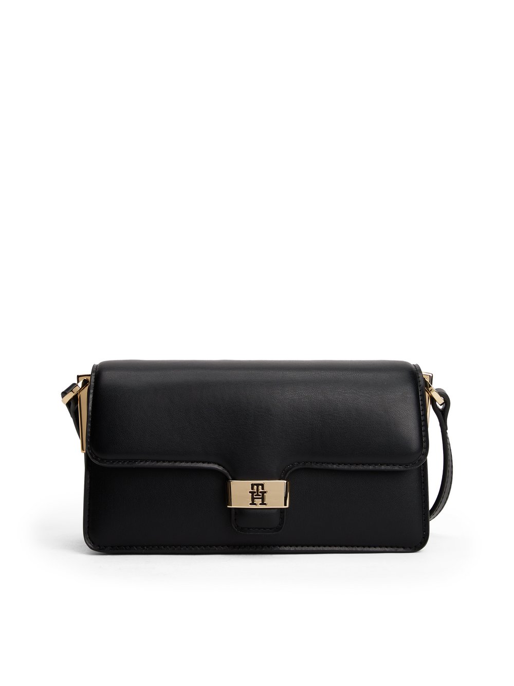 Tommy Hilfiger Schultertasche Damen Kunstleder schwarz, ONE SIZE