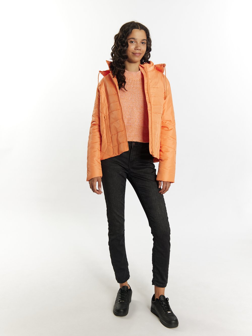 MyMo Leicht wattierte Jacke Damen orange, XL