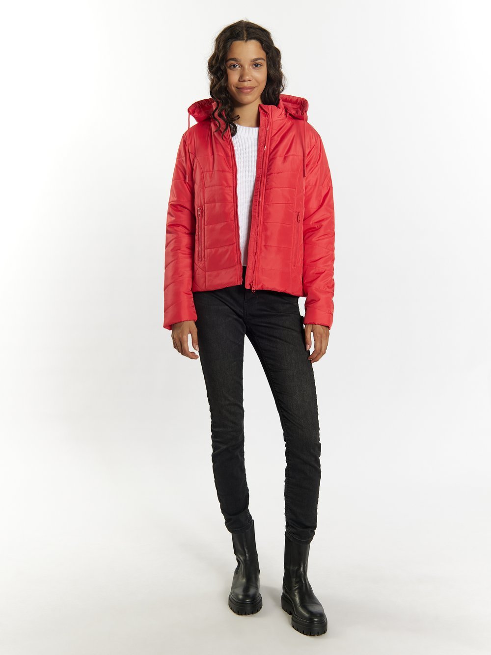 MyMo Leicht wattierte Jacke Damen rot, M