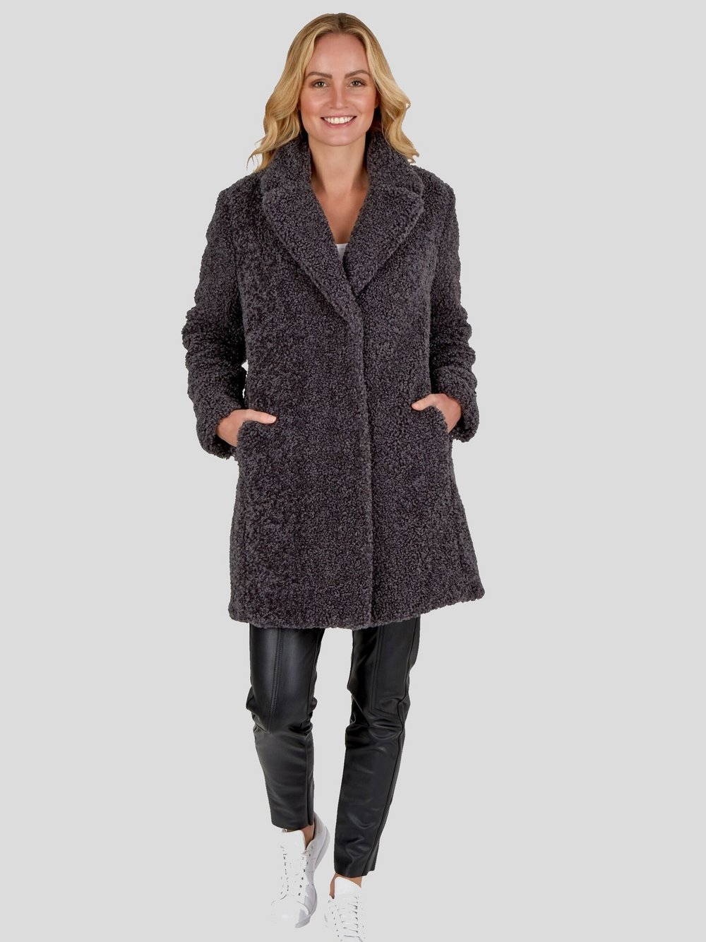 White Label Kurzmantel Damen grau, 44