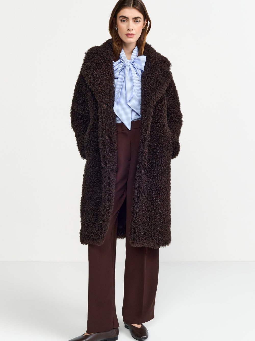 Rich & Royal Mantel Damen braun strukturiert, 36