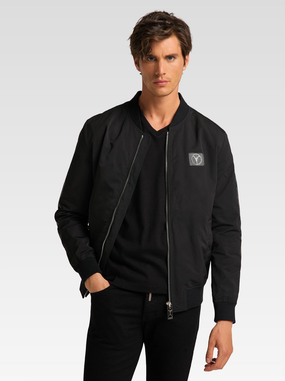 Carlo Colucci Blouson  Herren schwarz, S