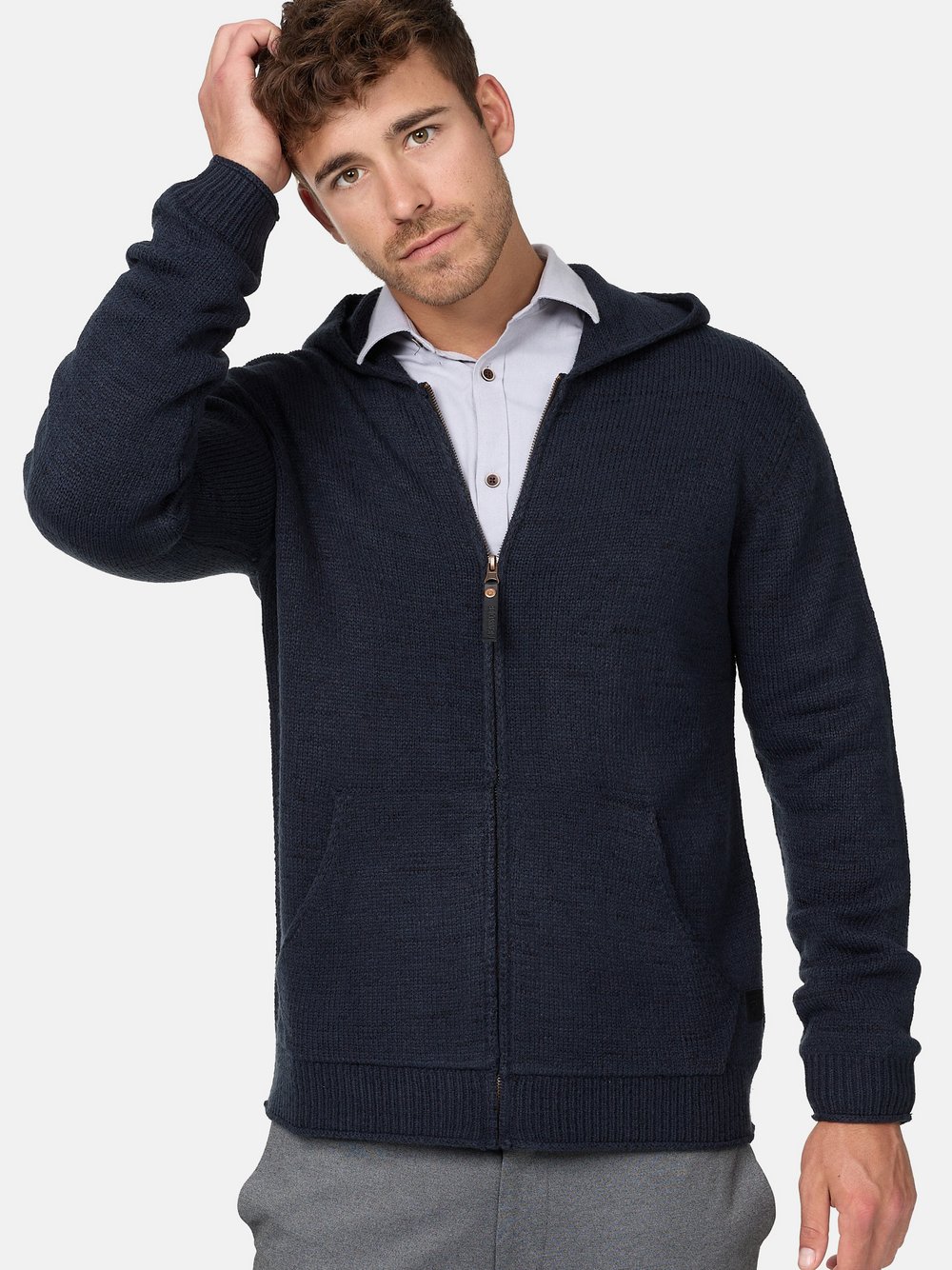 Indicode Strickjacke Herren blau, S