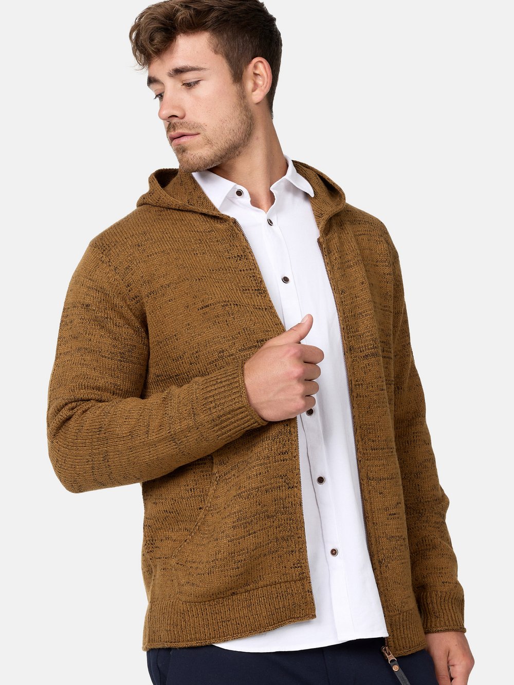 Indicode Strickjacke Herren braun, L