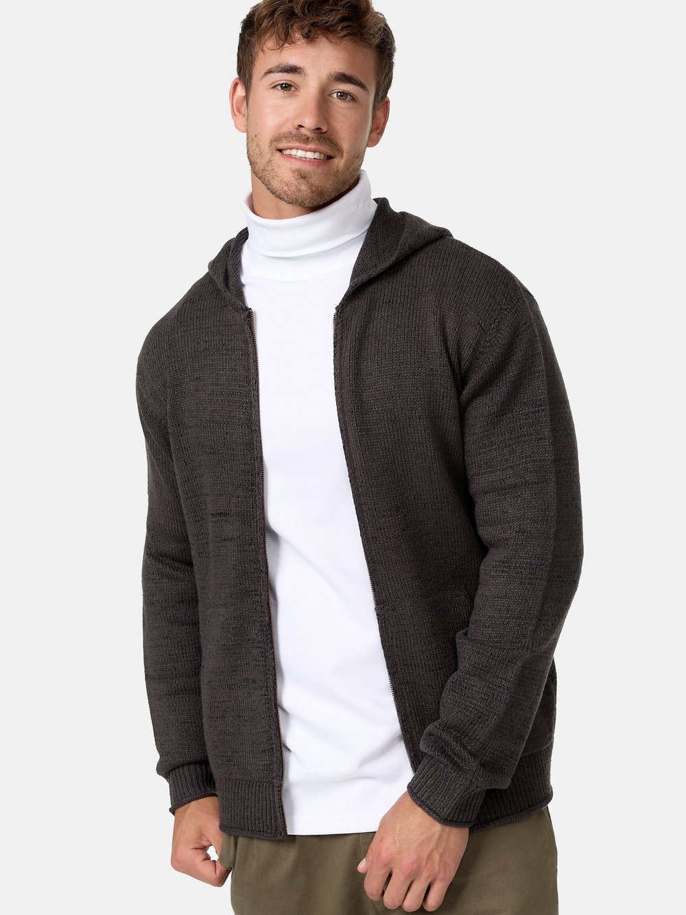 Indicode Strickjacke Herren grau, L