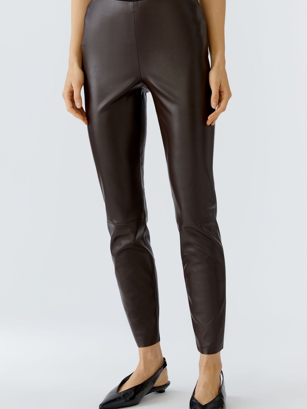 Thumbnail - Oui Leggings Damen braun, 44