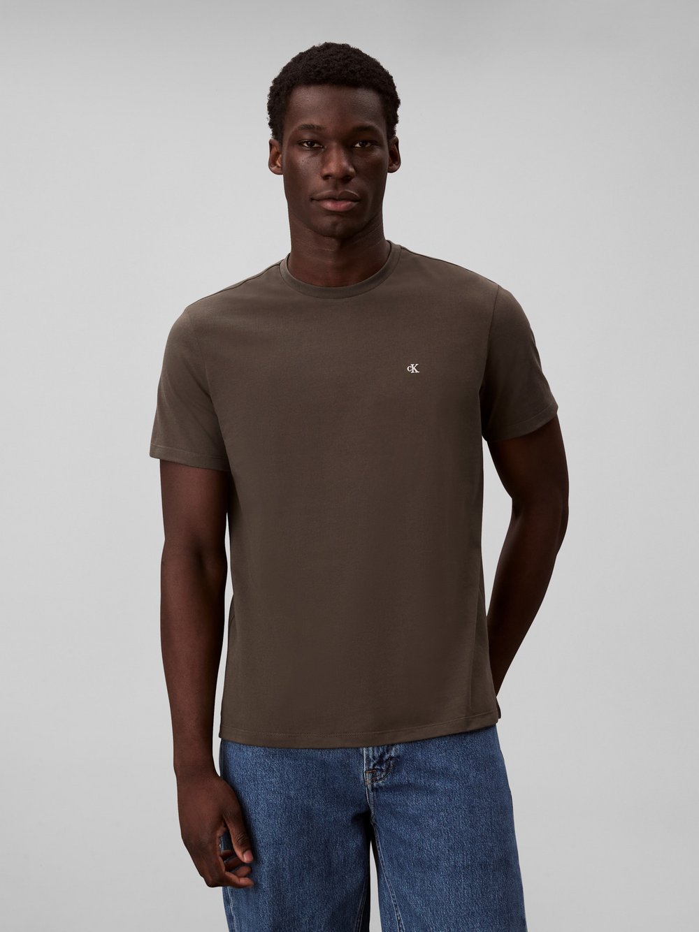 Thumbnail - Calvin Klein Jeans T-Shirt Herren Baumwolle braun, S