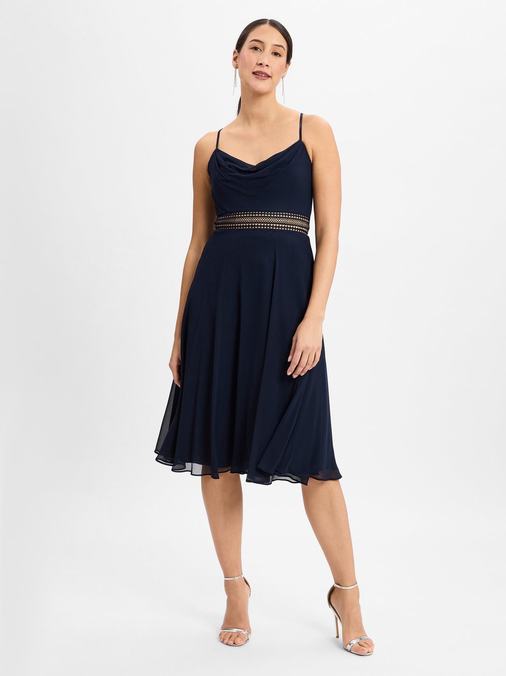 VM Abendkleid Damen Chiffon blau, 32