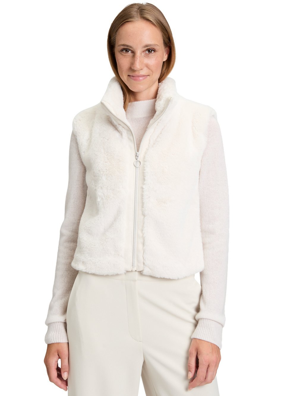 Betty Barclay Plüschweste Damen weiß, 40