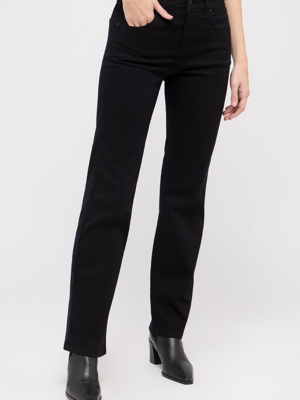 Thumbnail - Angels Jeans Damen Baumwolle schwarz, 44-30