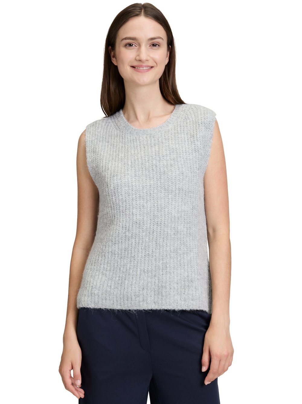 Betty & Co Strickpullunder Damen grau meliert, 44
