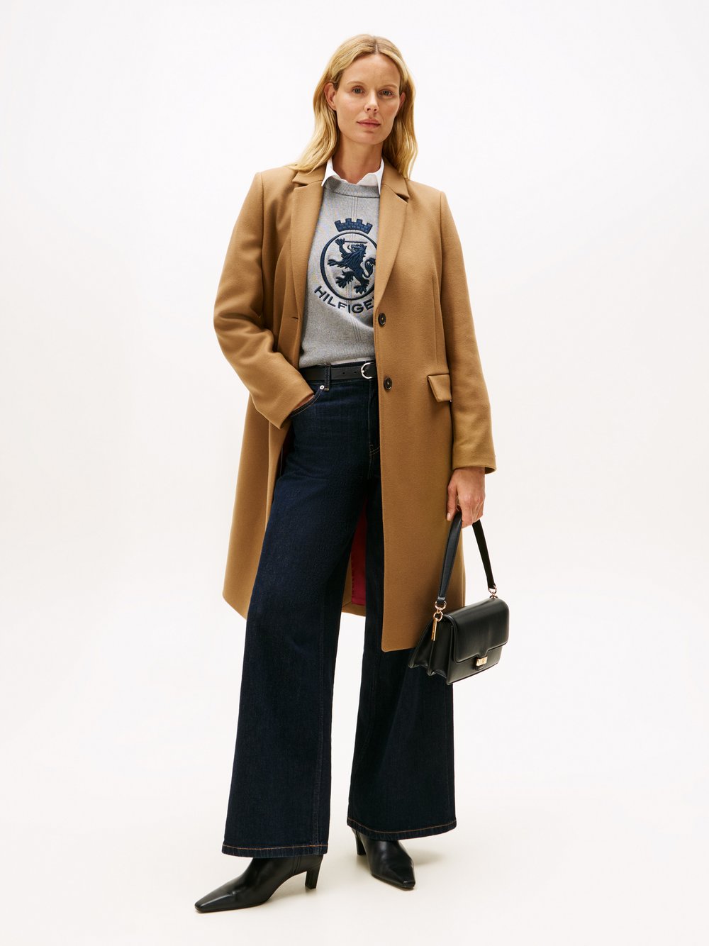 Thumbnail - Tommy Hilfiger Wollmantel mit Cashmere-Anteil Damen Wolle braun, 44