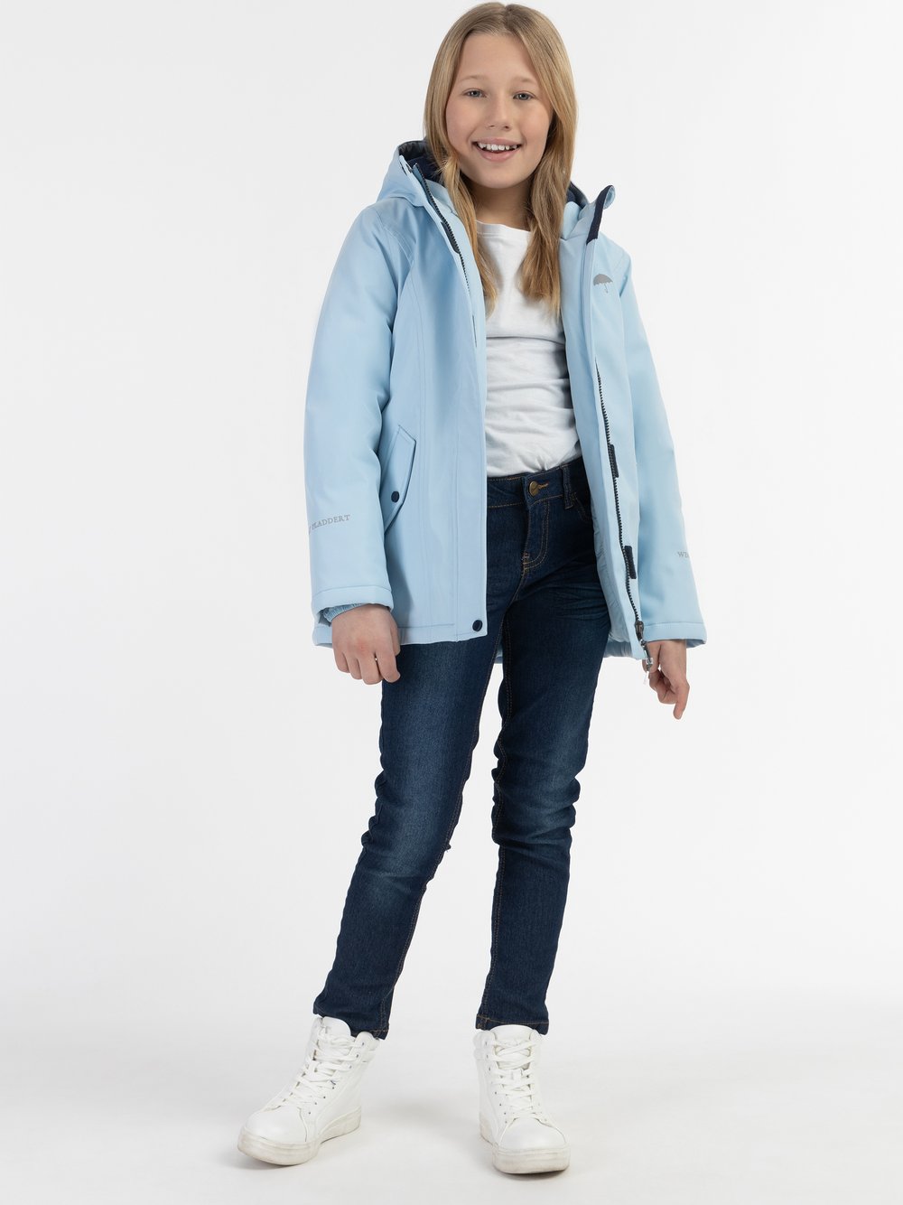 Schmuddelwedda Mädels Winterjacke Mädchen blau, 110