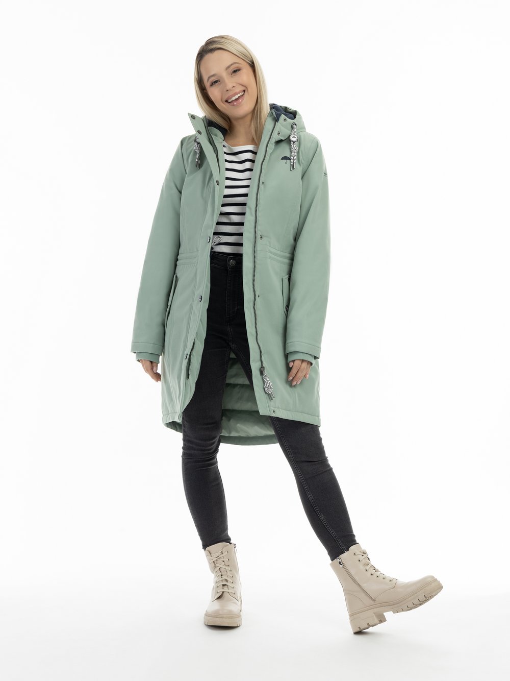 Schmuddelwedda Winterparka Damen grün, XL