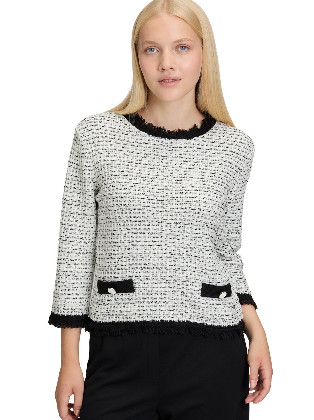Betty & Co Bouclé-Pullover Damen mehrfarbig strukturiert, 38