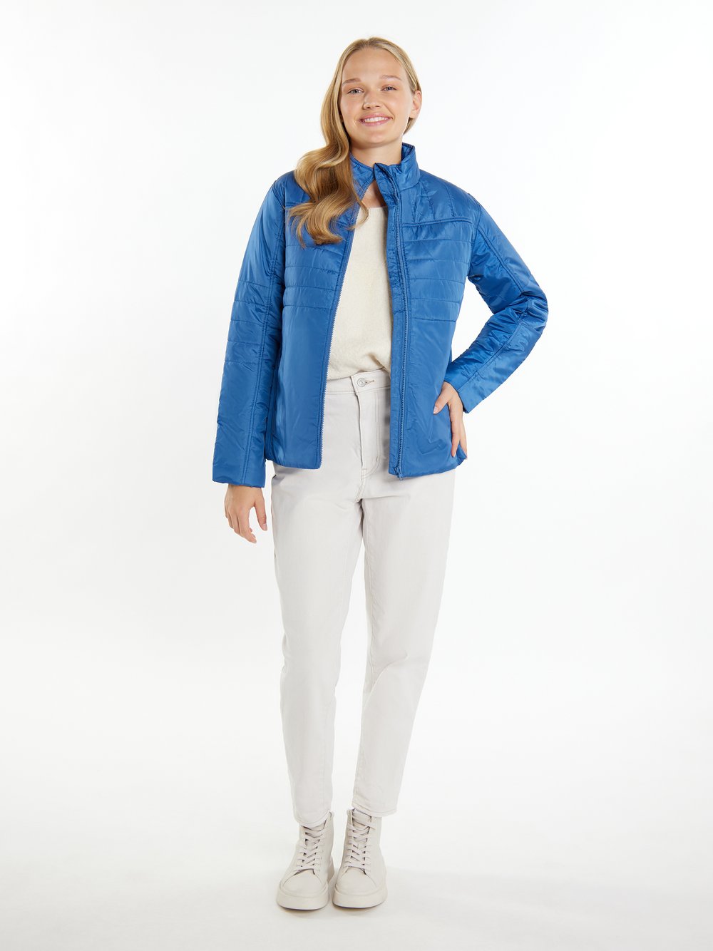 MyMo Leicht wattierte Jacke Damen blau, M