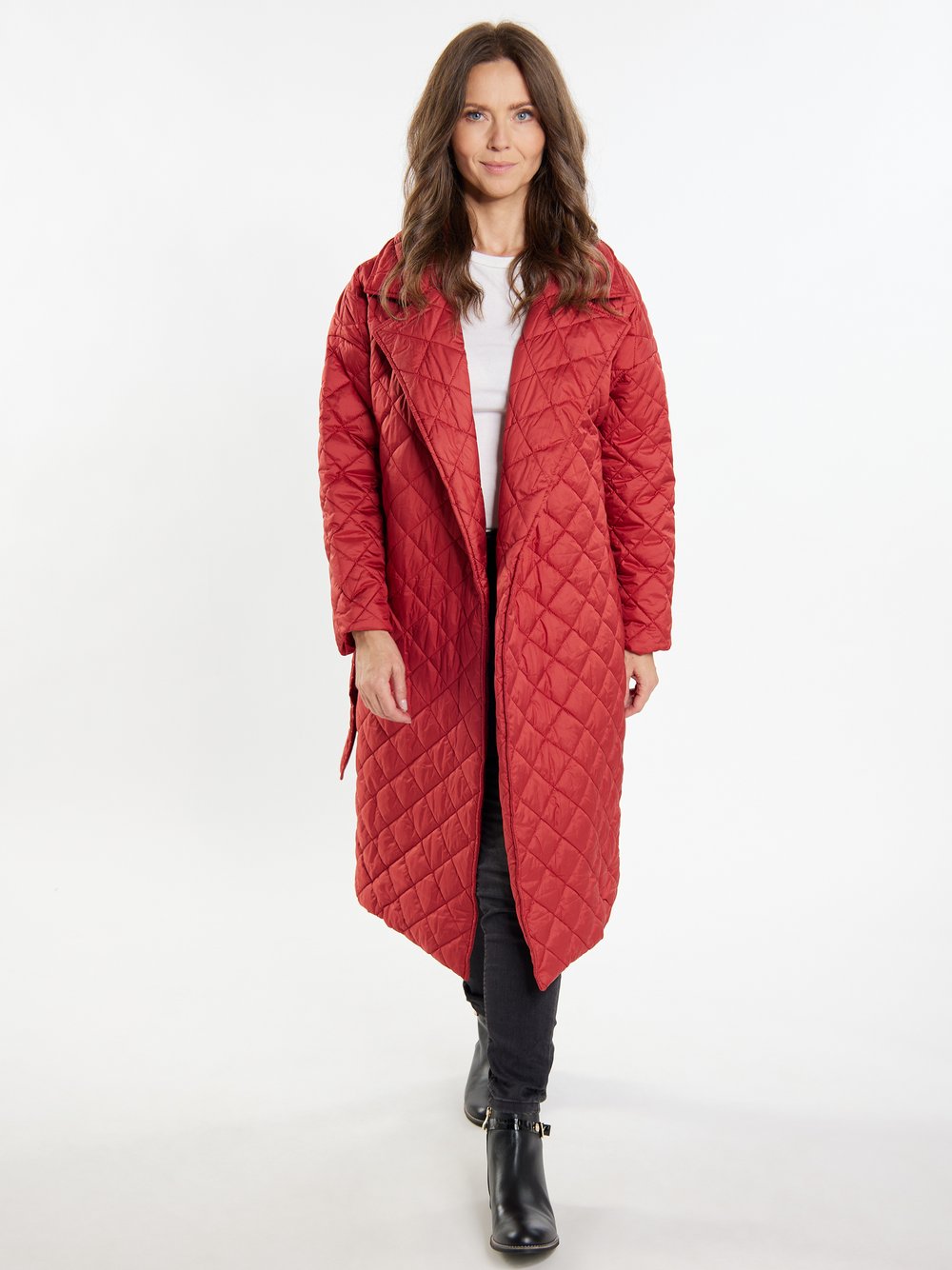 Usha Steppmantel Damen rot, XL